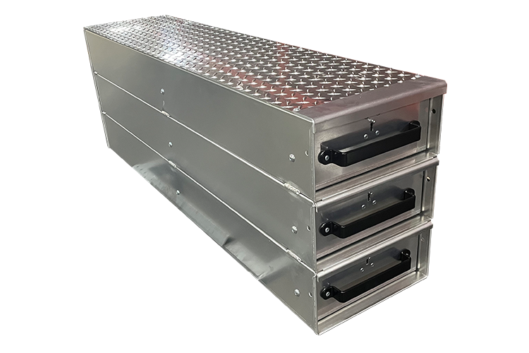 Model B1348 toolbox drawer seen closed.