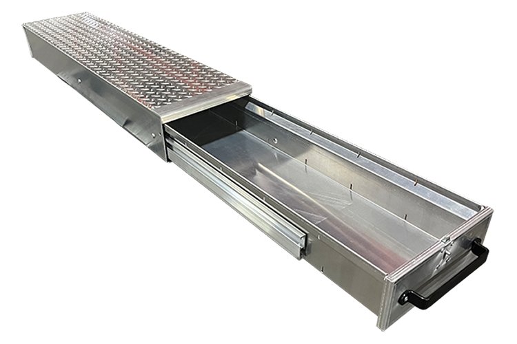 Model B1148 toolbox drawer seen open.